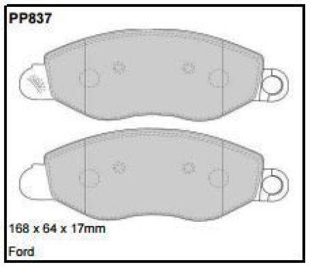 Black Diamond PP837 predator pad brake pad kit PP837