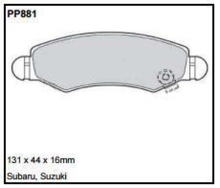 Black Diamond PP881 predator pad brake pad kit PP881