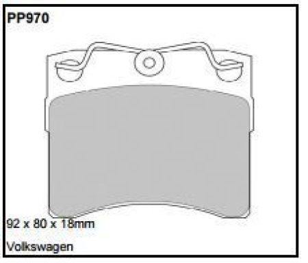 Black Diamond PP970 predator pad brake pad kit PP970