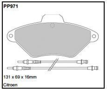 Black Diamond PP971 predator pad brake pad kit PP971