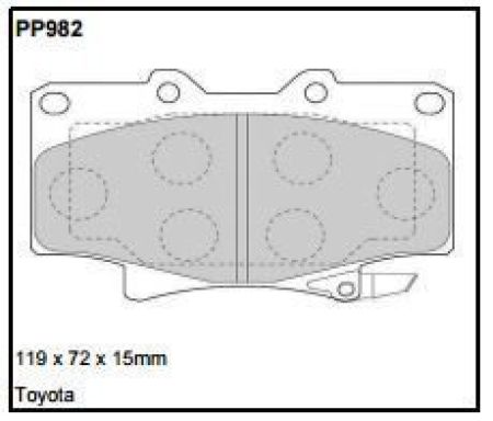 Black Diamond PP982 predator pad brake pad kit PP982