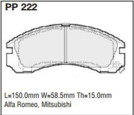 Black Diamond PP222 predator pad brake pad kit PP222