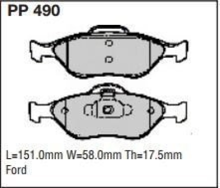 Black Diamond PP490 predator pad brake pad kit PP490