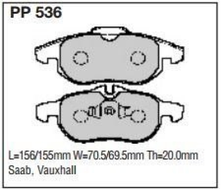 Black Diamond PP536 predator pad brake pad kit PP536