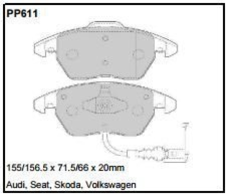 Black Diamond PP611 predator pad brake pad kit PP611