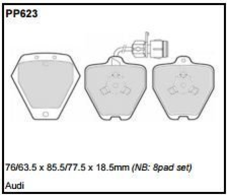 Black Diamond PP623 predator pad brake pad kit PP623