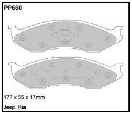 Black Diamond PP660 predator pad brake pad kit PP660