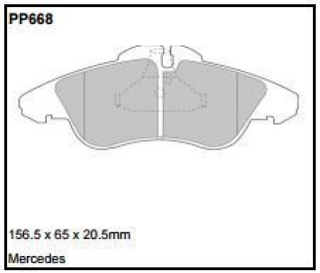 Black Diamond PP668 predator pad brake pad kit PP668