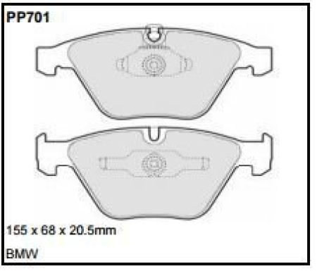 Black Diamond PP701 predator pad brake pad kit PP701