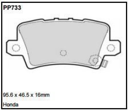 Black Diamond PP733 predator pad brake pad kit PP733