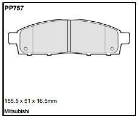 Black Diamond PP757 predator pad brake pad kit PP757