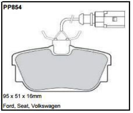 Black Diamond PP854 predator pad brake pad kit PP854