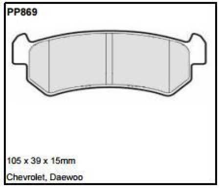 Black Diamond PP869 predator pad brake pad kit PP869