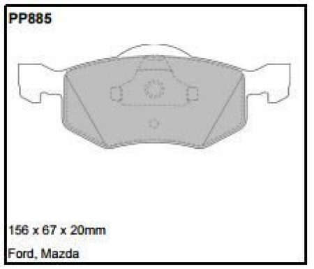 Black Diamond PP885 predator pad brake pad kit PP885