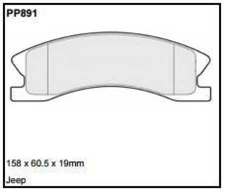 Black Diamond PP891 predator pad brake pad kit PP891