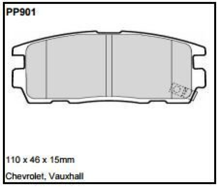 Black Diamond PP901 predator pad brake pad kit PP901