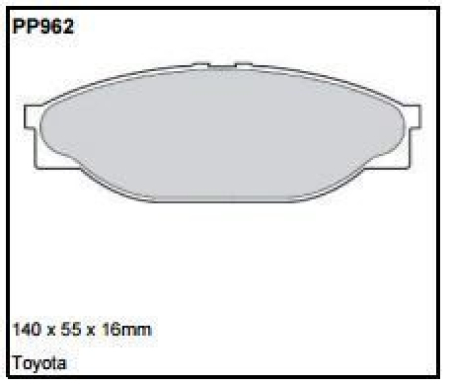 Black Diamond PP962 predator pad brake pad kit PP962