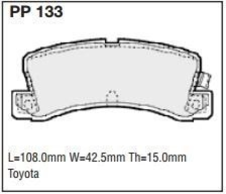 Black Diamond PP133 predator pad brake pad kit PP133