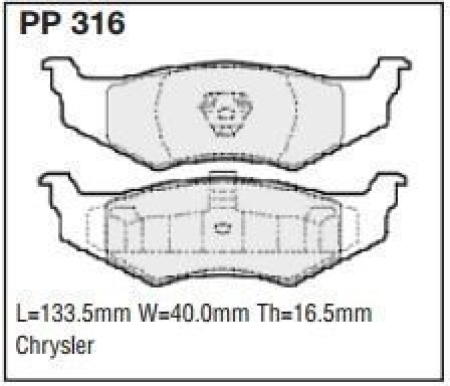 Black Diamond PP316 predator pad brake pad kit PP316
