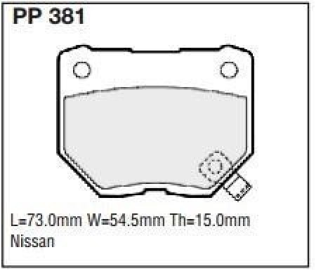 Black Diamond PP381 predator pad brake pad kit PP381