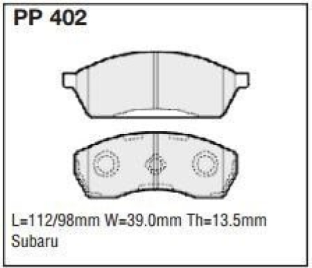 Black Diamond PP402 predator pad brake pad kit PP402