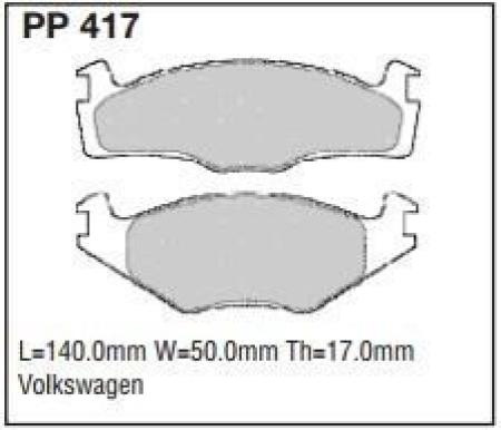 Black Diamond PP417 predator pad brake pad kit PP417