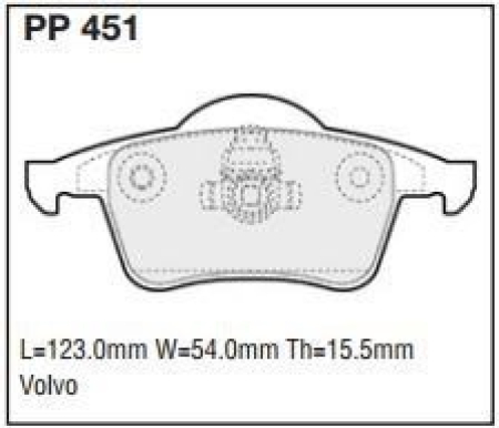 Black Diamond PP451 predator pad brake pad kit PP451