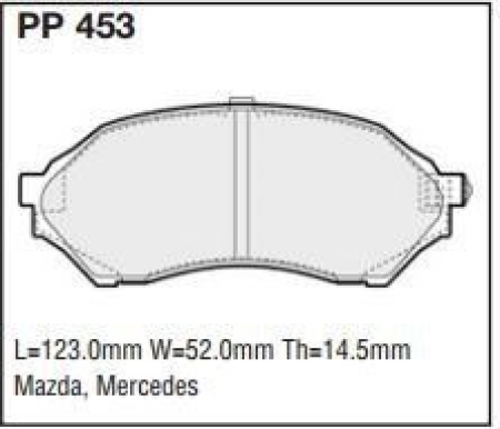 Black Diamond PP453 predator pad brake pad kit PP453