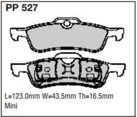 Black Diamond PP527 predator pad brake pad kit PP527