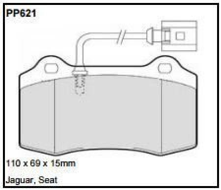 Black Diamond PP621 predator pad brake pad kit PP621