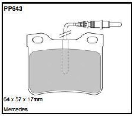 Black Diamond PP643 predator pad brake pad kit PP643