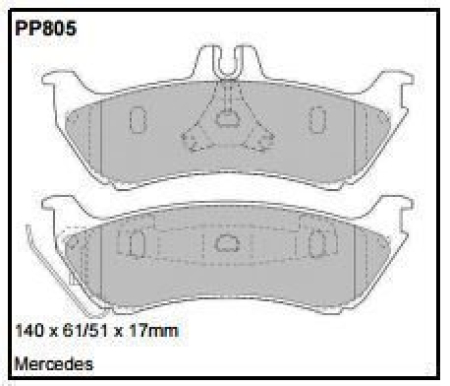 Black Diamond PP805 predator pad brake pad kit PP805