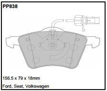 Black Diamond PP838 predator pad brake pad kit PP838