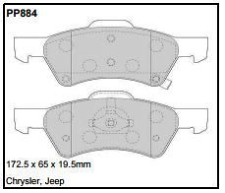 Black Diamond PP884 predator pad brake pad kit PP884