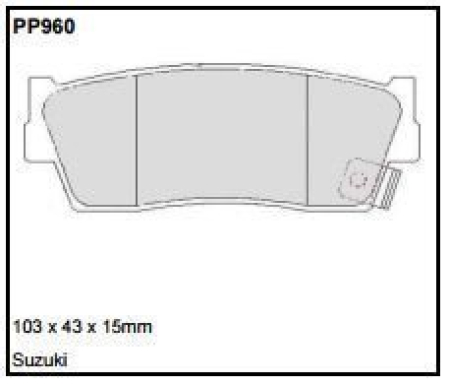 Black Diamond PP960 predator pad brake pad kit PP960