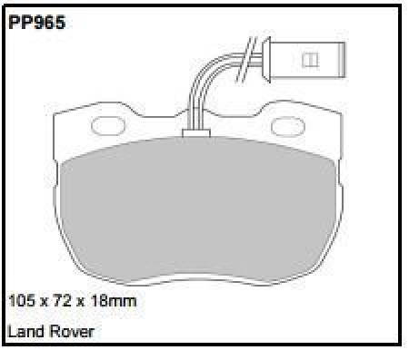 Black Diamond PP965 predator pad brake pad kit PP965