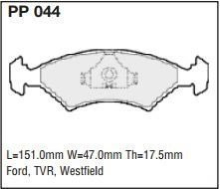 Black Diamond PP044 predator pad brake pad kit PP044