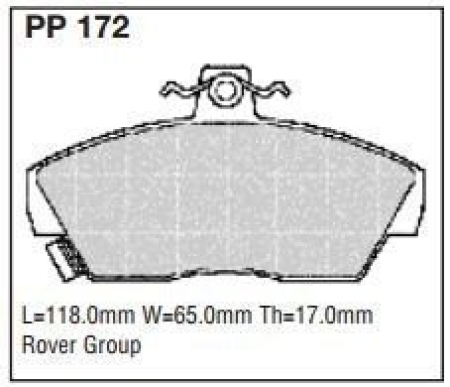 Black Diamond PP172 predator pad brake pad kit PP172