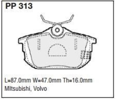 Black Diamond PP313 predator pad brake pad kit PP313