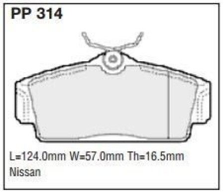 Black Diamond PP314 predator pad brake pad kit PP314