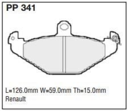 Black Diamond PP341 predator pad brake pad kit PP341