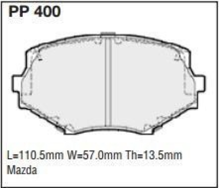 Black Diamond PP400 predator pad brake pad kit PP400