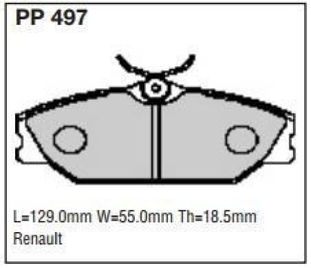 Black Diamond PP497 predator pad brake pad kit PP497