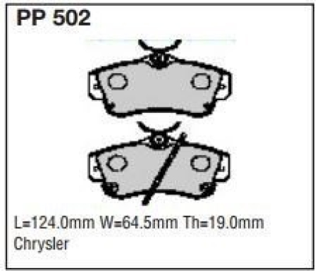 Black Diamond PP502 predator pad brake pad kit PP502
