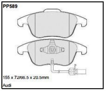 Black Diamond PP589 predator pad brake pad kit PP589