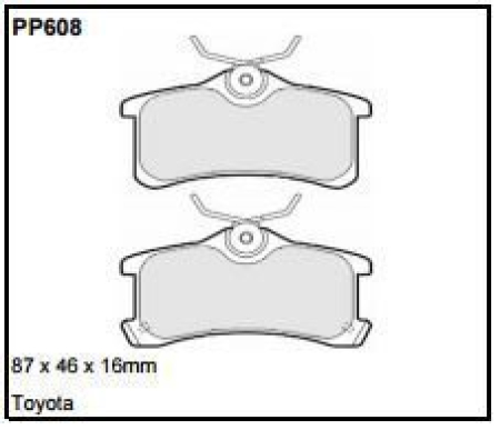 Black Diamond PP608 predator pad brake pad kit PP608