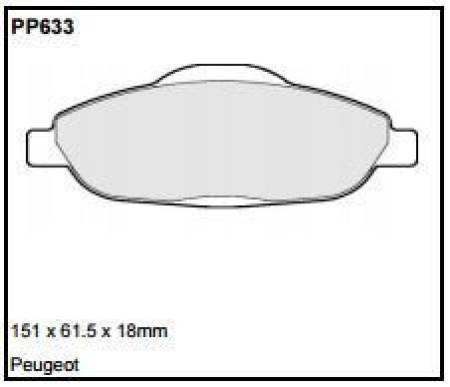 Black Diamond PP633 predator pad brake pad kit PP633