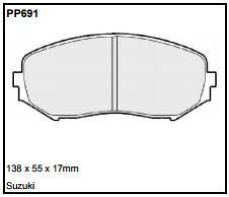 Black Diamond PP691 predator pad brake pad kit PP691