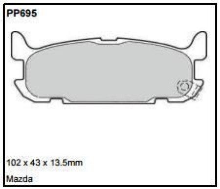 Black Diamond PP695 predator pad brake pad kit PP695