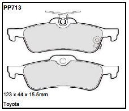 Black Diamond PP713 predator pad brake pad kit PP713